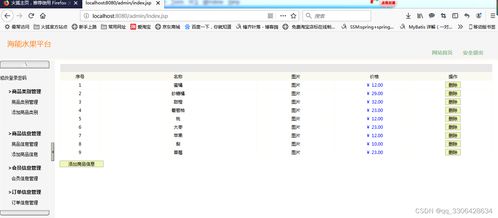 基于JAVA SSH MYSQL的水果商城系统